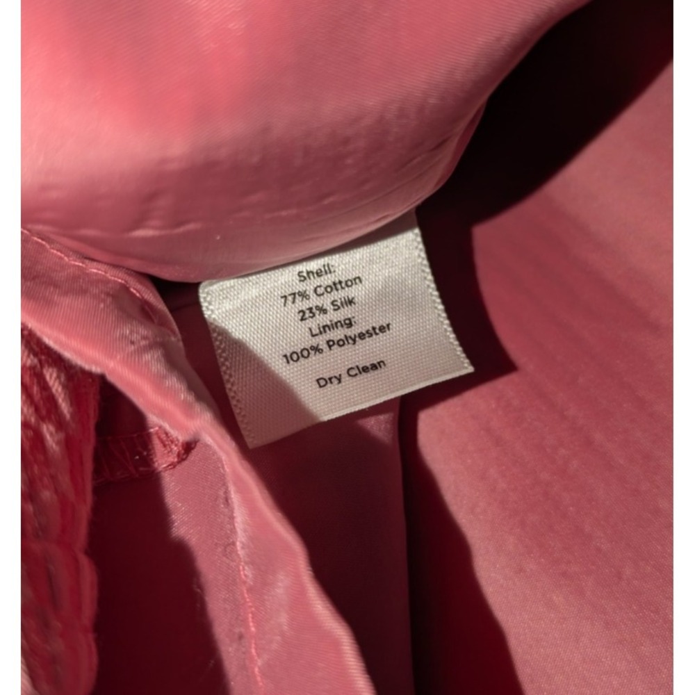 Talbots Cotton Silk Sleeveless Pink Dress Size 6 Knee Length Lined Sheath Career - Picture 10 of 10
